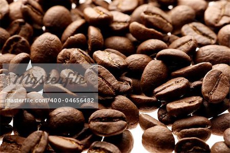 brown background ot fresh coffee