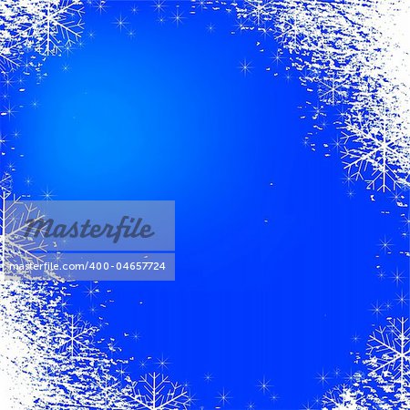 A snowflakes background texture that can be used as a border or edge on your design. All of the flakes in this vector are fully movable.