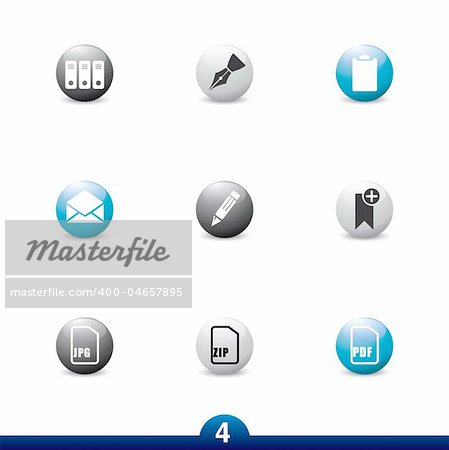 Files and documents  icons from a series in my portfolio.
