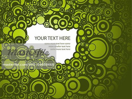 Viele Kreise - grün hintergrund / muster / textur mit Platz für Ihren Text