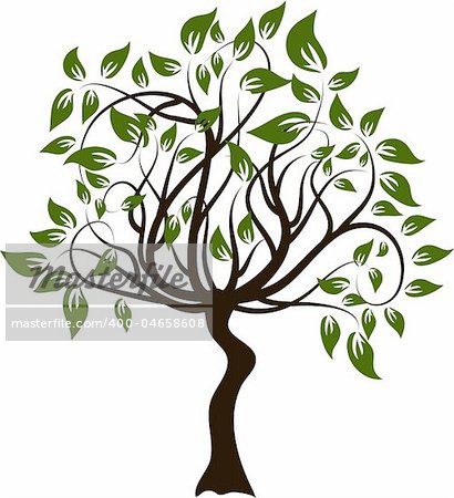 Decorative tree illustration. Also available as a vector.