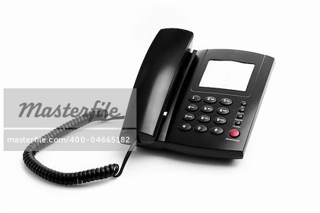 Telephone perfectly isolated over a white background