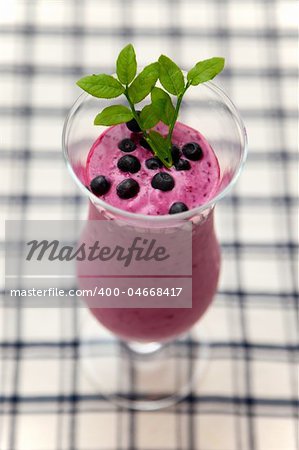 Delicious blueberry smoothie!