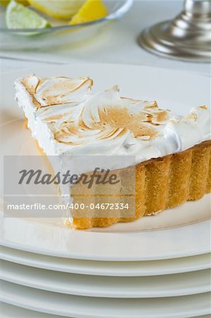 Sponge cake with cream on white plate