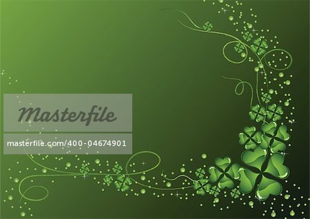 The vector illustration contains the image of St. Patrick's background