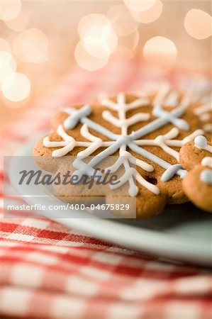 Delicious homemade Christmas gingerbread cookies