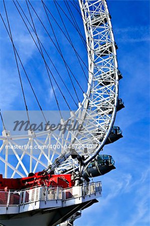 London Eye Millennium ferris wheel in England