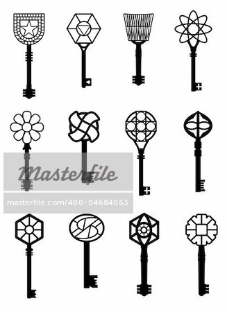 keys vector illustrations