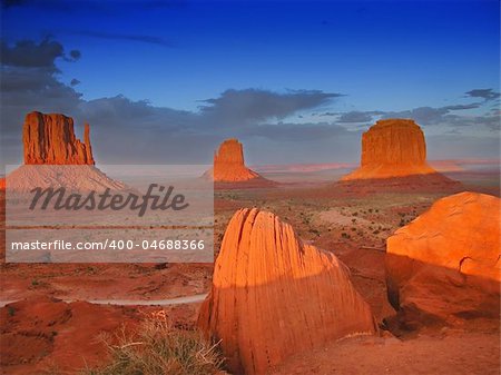 A stunning view of the Monument Valley from the hill