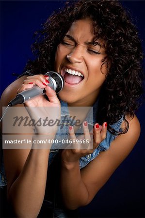 Singing black woman