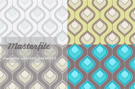 Set of Four Seamless Decorative Patternes