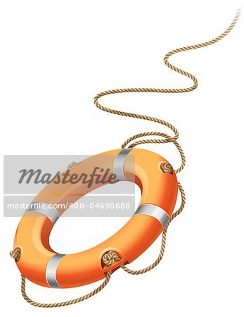 Vector illustration - rescue life belt