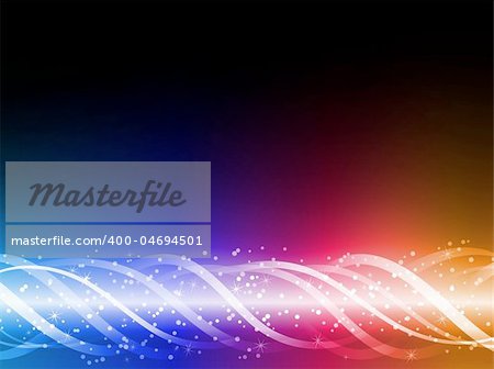 Colorful Glowing Lines Background. Editable Vector Illustration