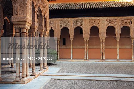 Alhambra patio, Granada, Spain