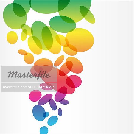 Colorful rainbow vector background with text Illustration for your design