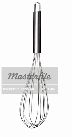 close up of meat whisk on white background with clipping path