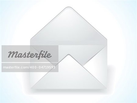 abstract glossy mail icon vector illustration