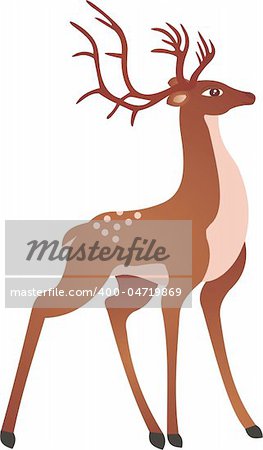 Deer vector. To see similar, please VISIT MY PORTFOLIO