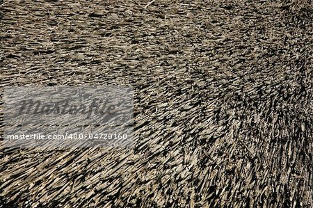 Dry thatch background, traditional straw used in roof building in old villages