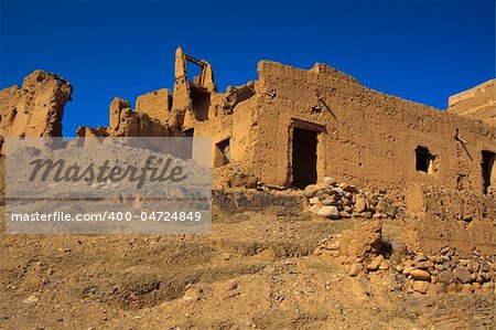 ruins of a traditional moroccan kasbah