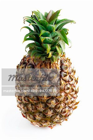 A whole Pineapple isolated on white background