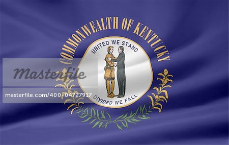 Large flag of Kentucky
