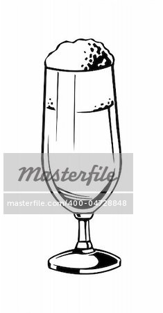 Vector illustration of cocktail glass