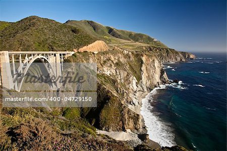 Bixby Creek Bridge is a reinforced concrete open-spandrel  arch bridge in Big Sur, California.