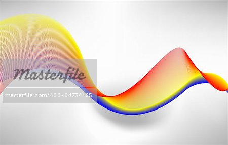 Colorful vector wave