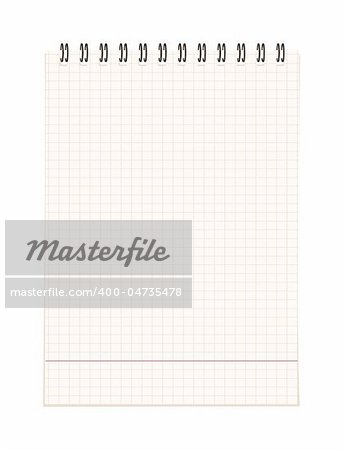 Notebook open page for your design