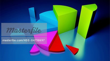 Business Graphics movement of currencies