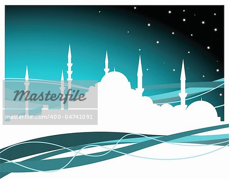 vector cityscape of Istanbul