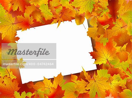 Image and Illustration composition for Thanksgiving invitation border or background with copy space.