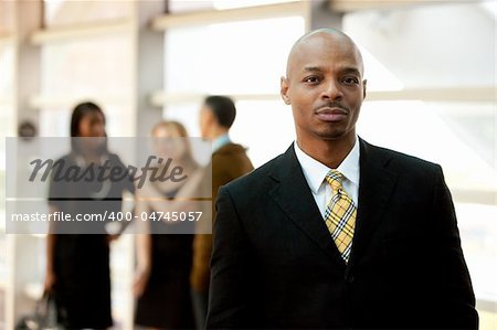 A serious African American business man