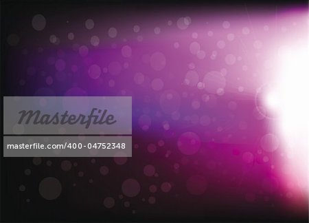 colorful abstract bokeh lights background isolated over black backtround