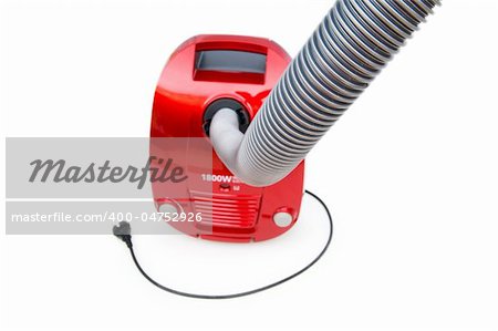 Vacuum cleaner isolated on the white background