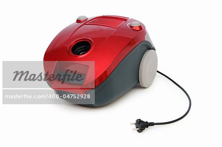 Vacuum cleaner isolated on the white background