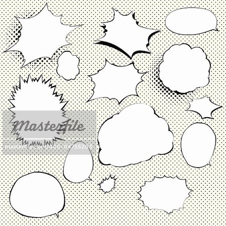 Speech And Thought Bubbles. EPS 10 vector file included