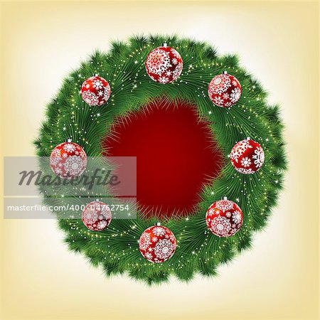 Christmas garland. EPS 8 vector file included