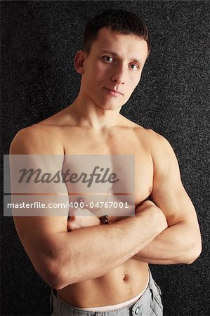 Beautiful sinewy young man/the naked torso