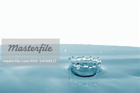 splashing water drop showing a health concept