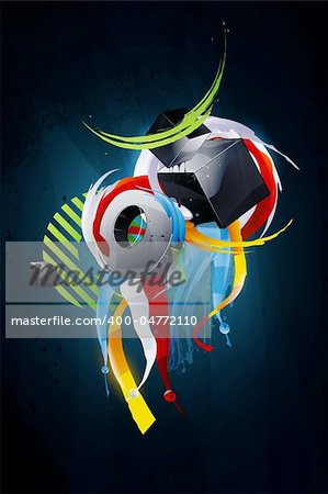 abstract form, design elements, fantastic background