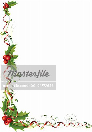 Christmas vector illustration. All elements are editable.