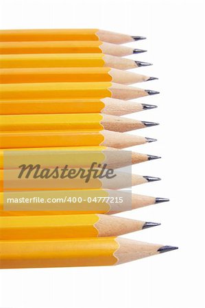 Row of Pencils Close Up