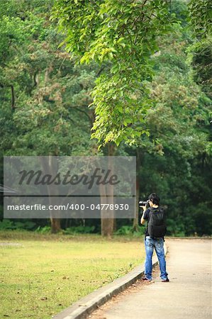 photographer in country side