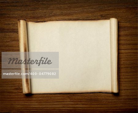 close up of grunge note paper on wooden background