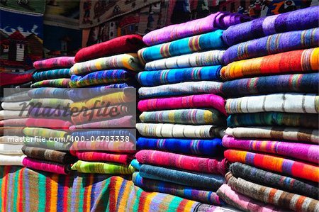 Craft market stall, Ecuador