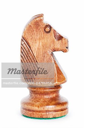 Chess figure isolated on the white background