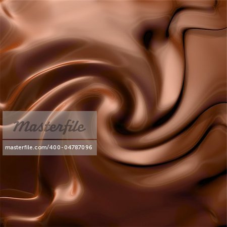 Dark chocolate swirl background