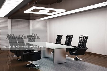 conference room interior 3d render